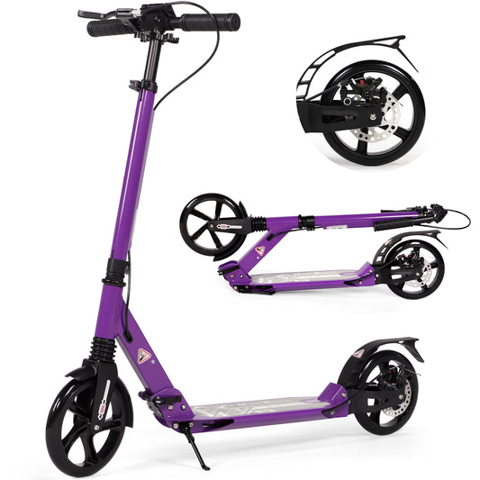 H.yeed Kick Scooter with Disc Brake Purple