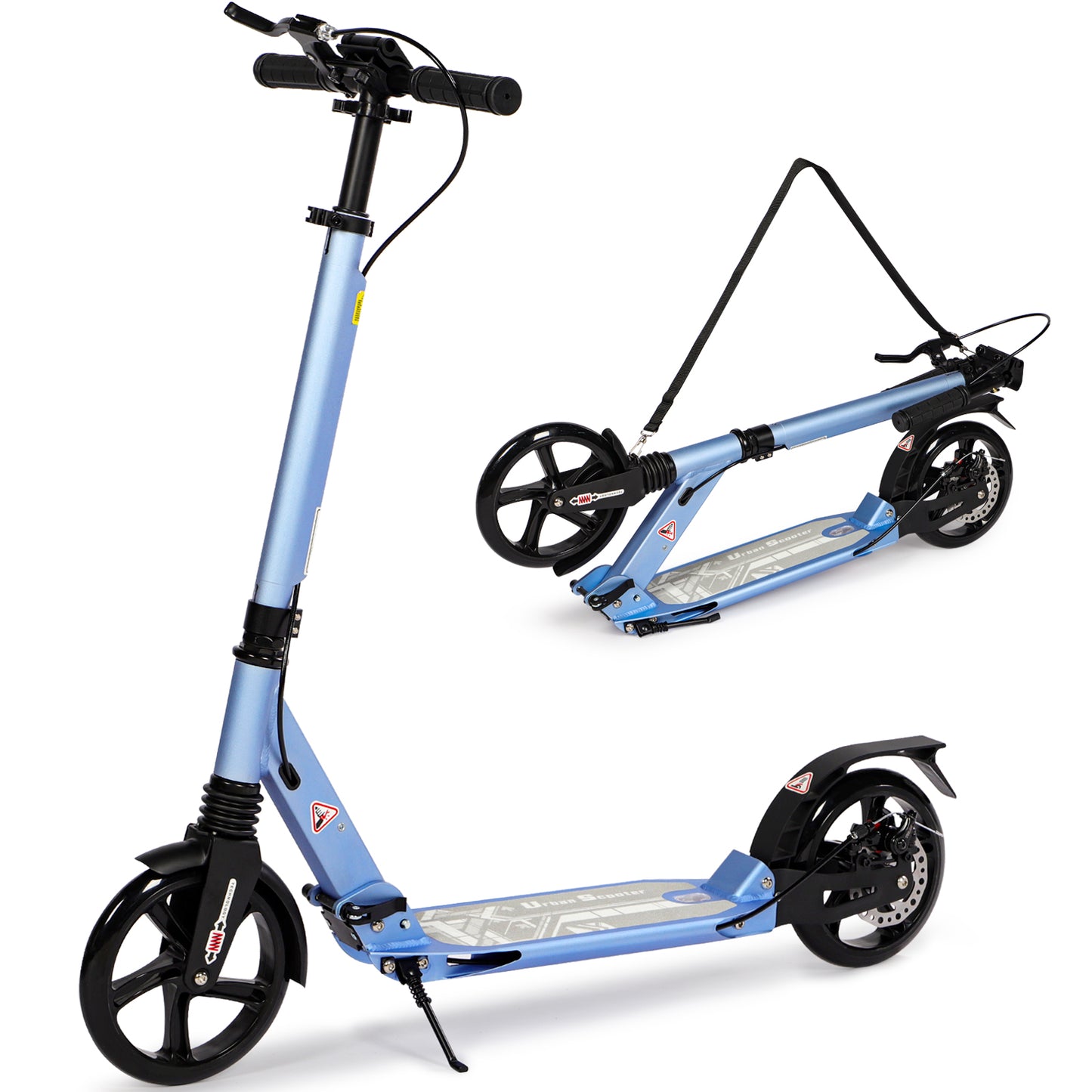 H.yeed Kick Scooter with Disc Brake Blue