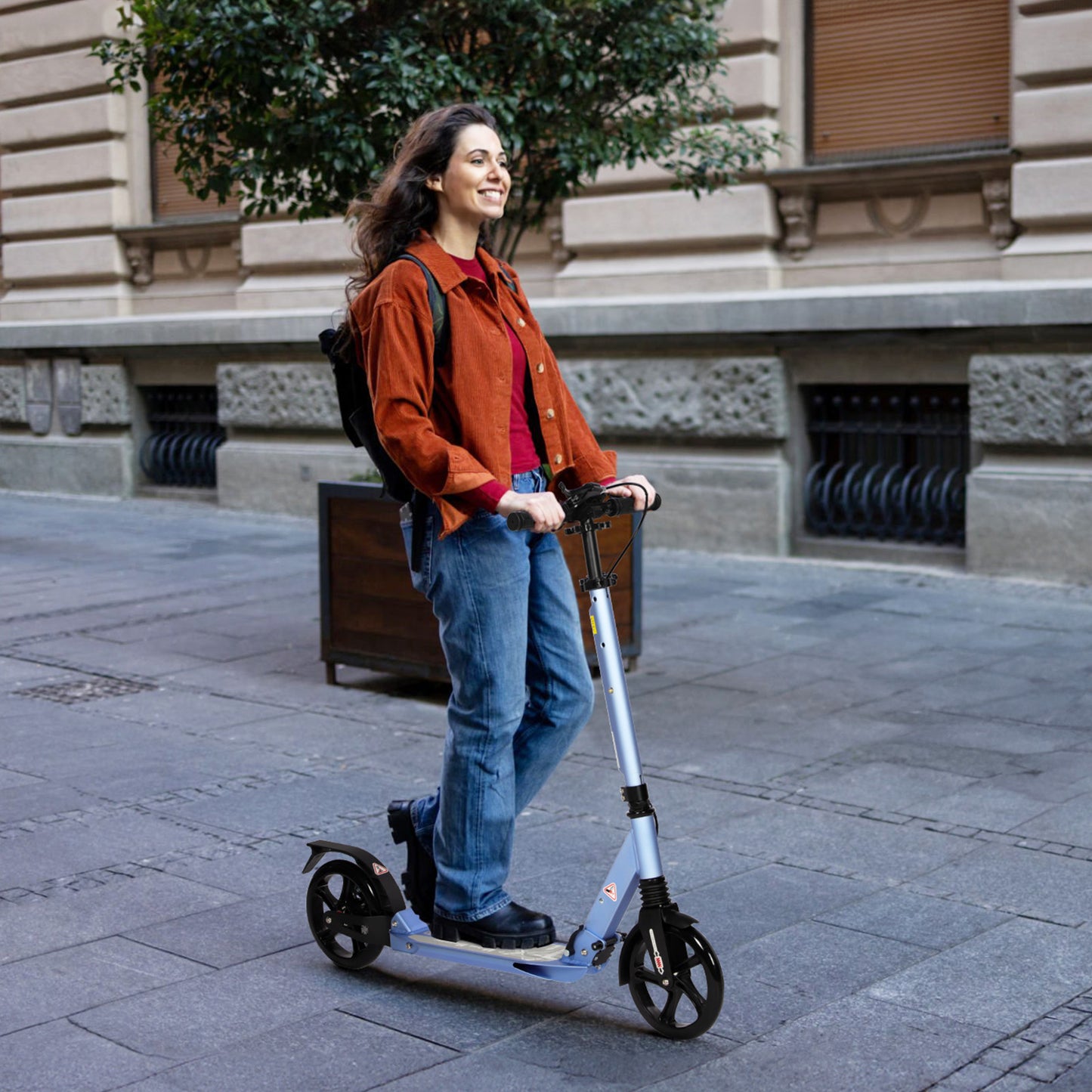H.yeed Kick Scooter with Disc Brake Blue