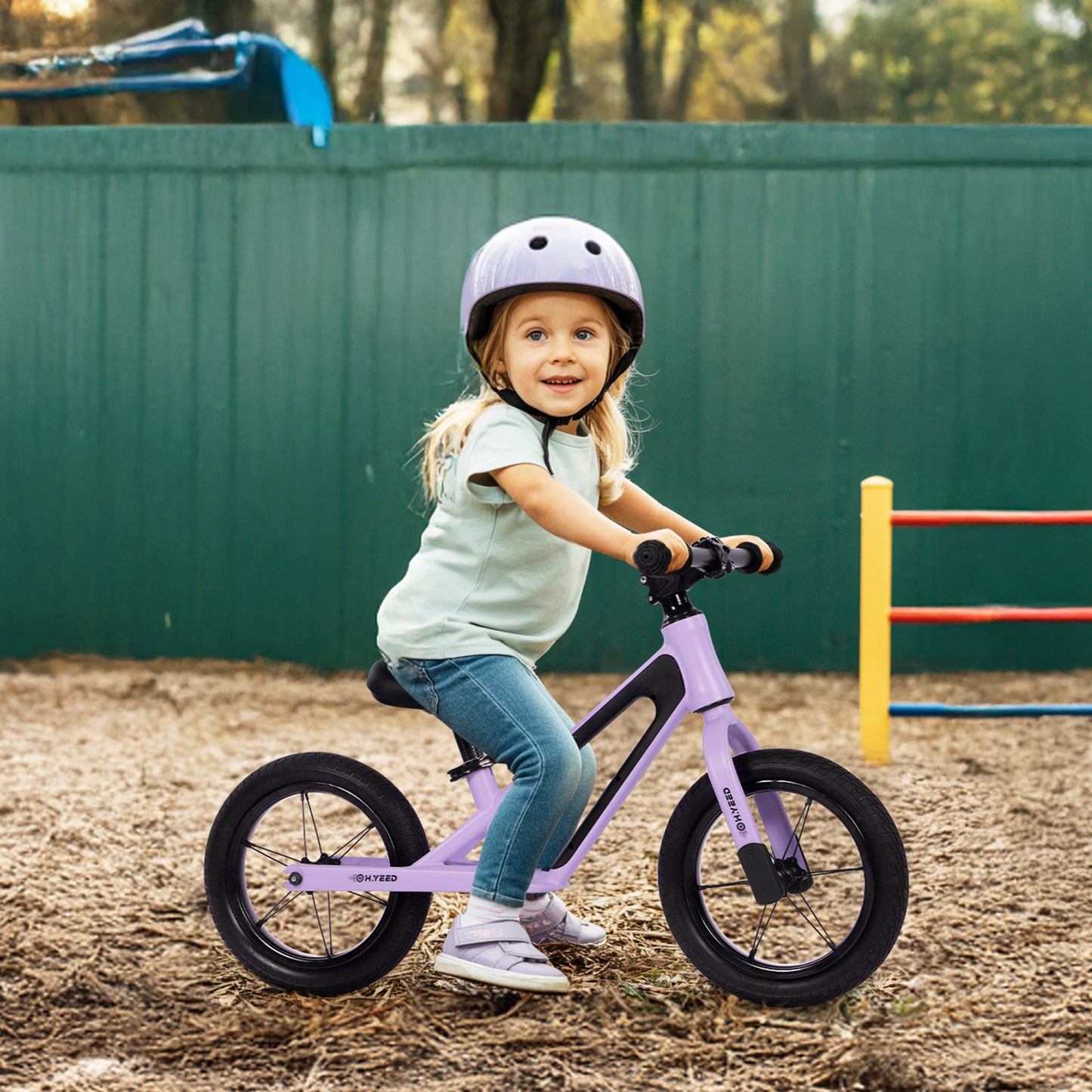 12 Inch Kids Balance Bike Purple for age 2-6 Years