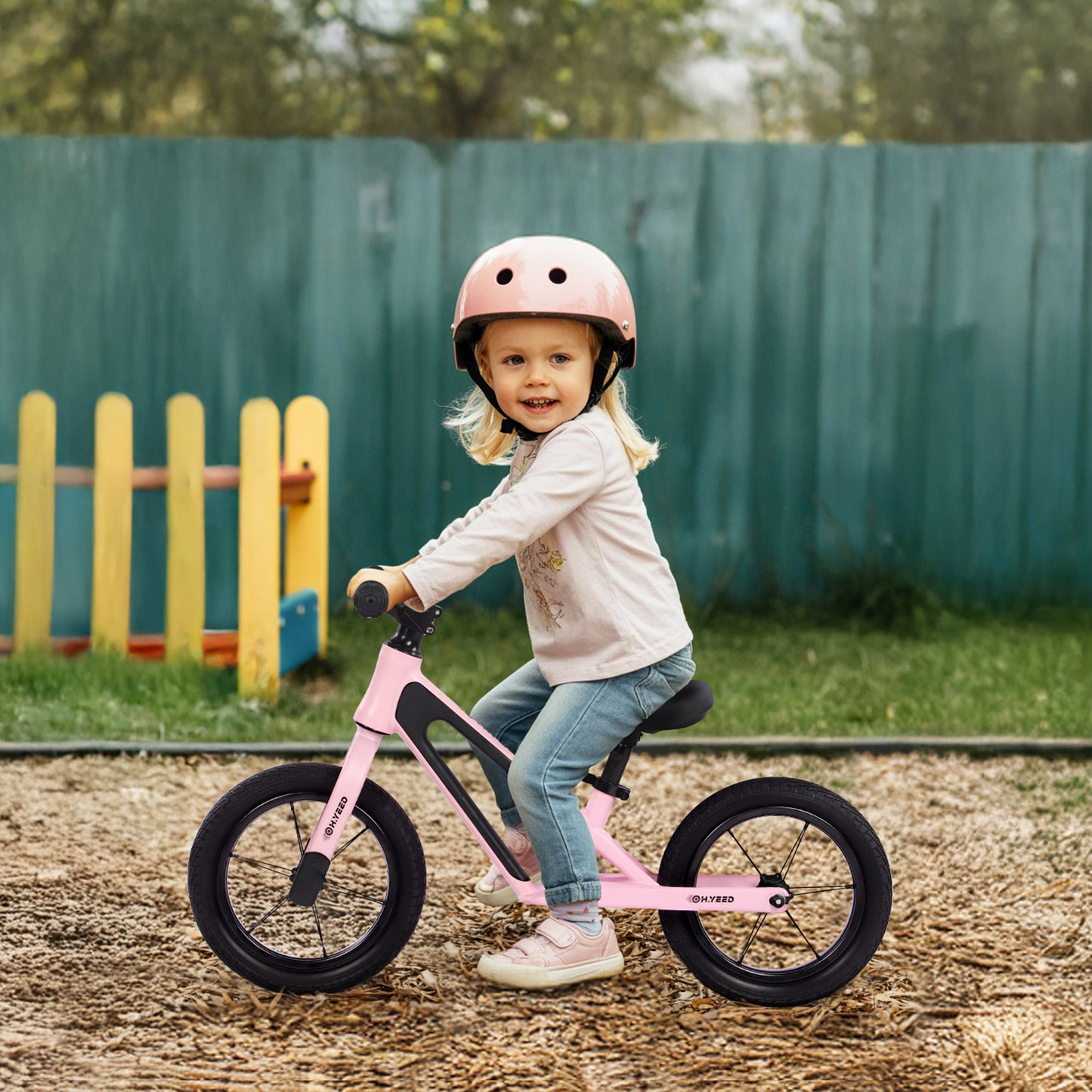 12 Inch Kids Balance Bike Pink for age 2-6 Years