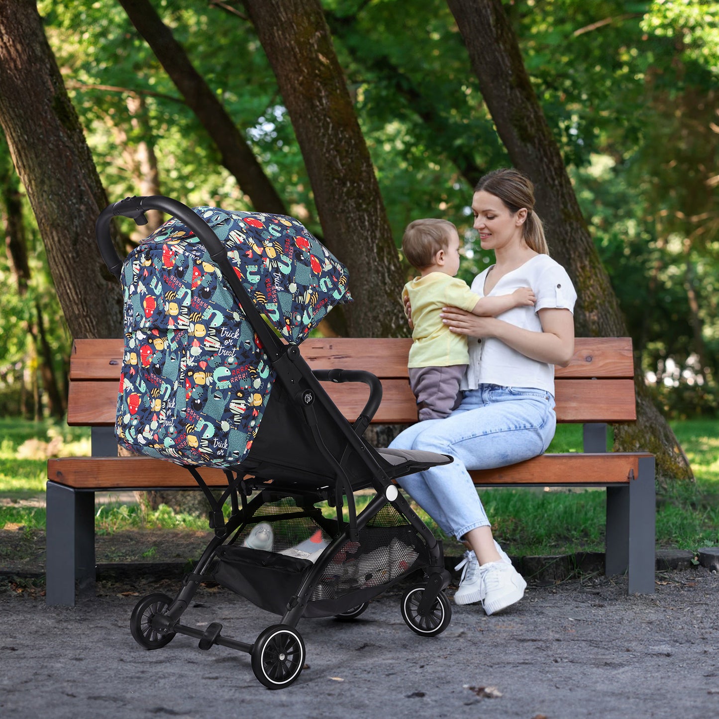 Lightweight Baby Pushchair with Adjustable Seat