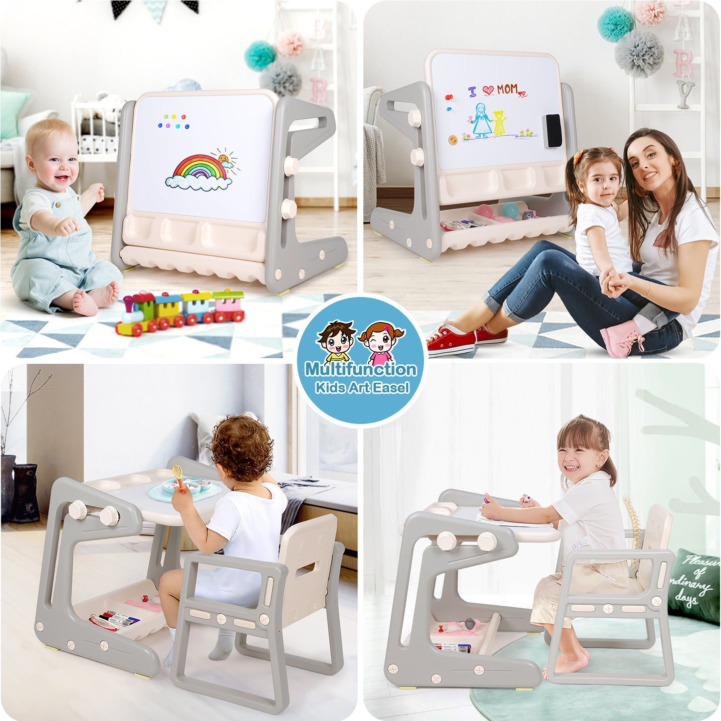 Convertible Kids Art Easel