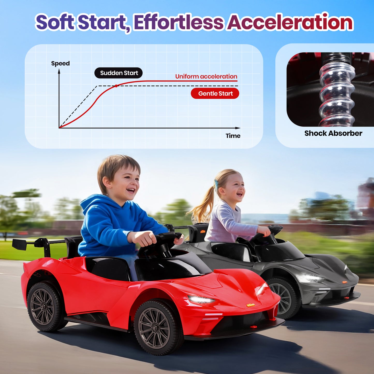 H.yeed KTM Licensed Kids Electric Ride-on for 3-6