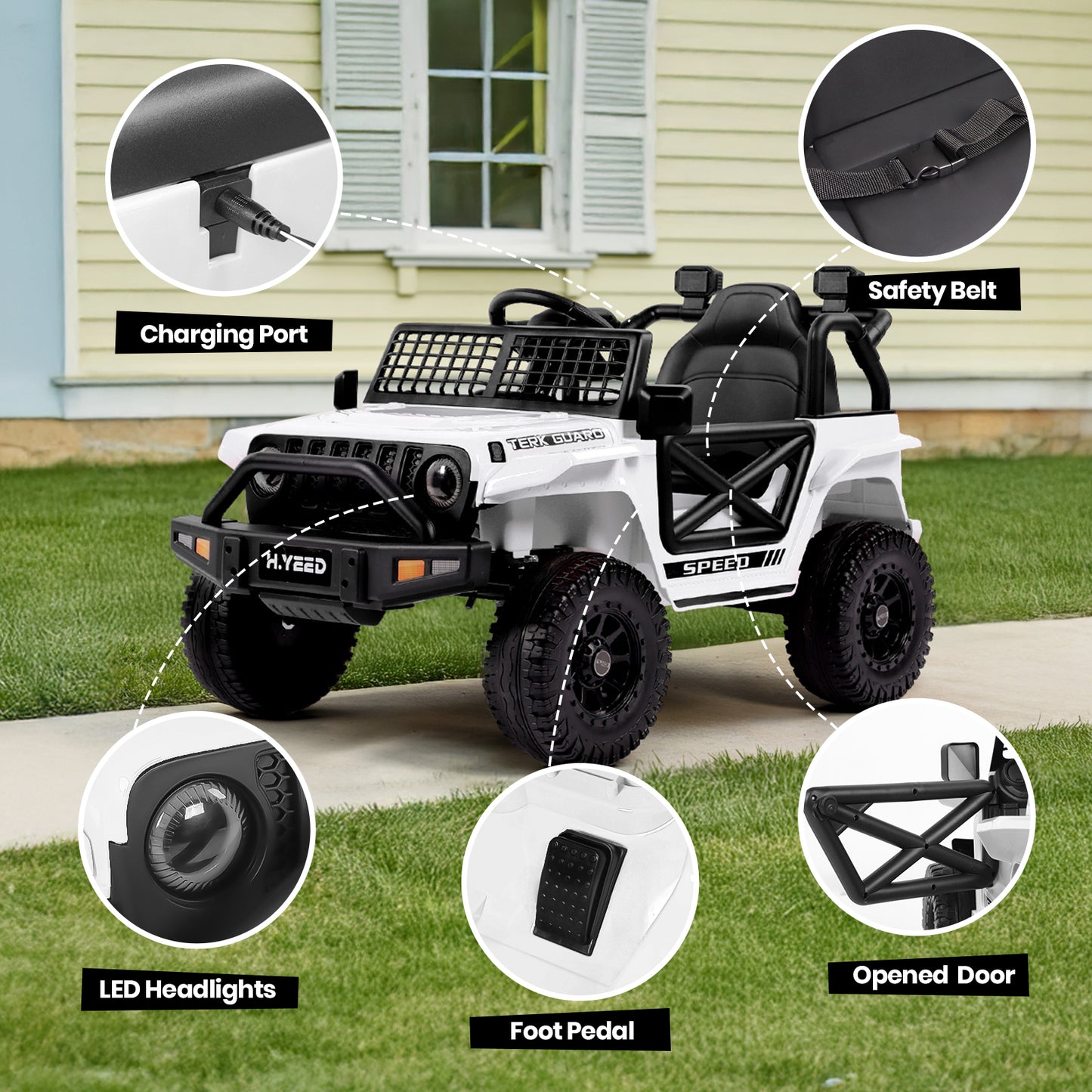 H.yeed Kids Electric Ride-on Off Road for 3-8