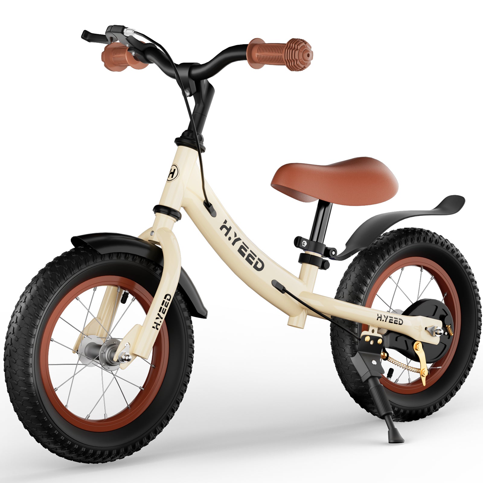 Birtech 12 inch kids balance bike with handbrake in blue