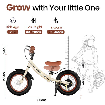 12 Inch Kids Balance Bike with Handbrake