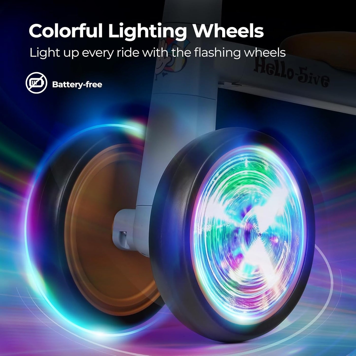 Hello-5ive Baby Balance Bike with Lighting Wheels