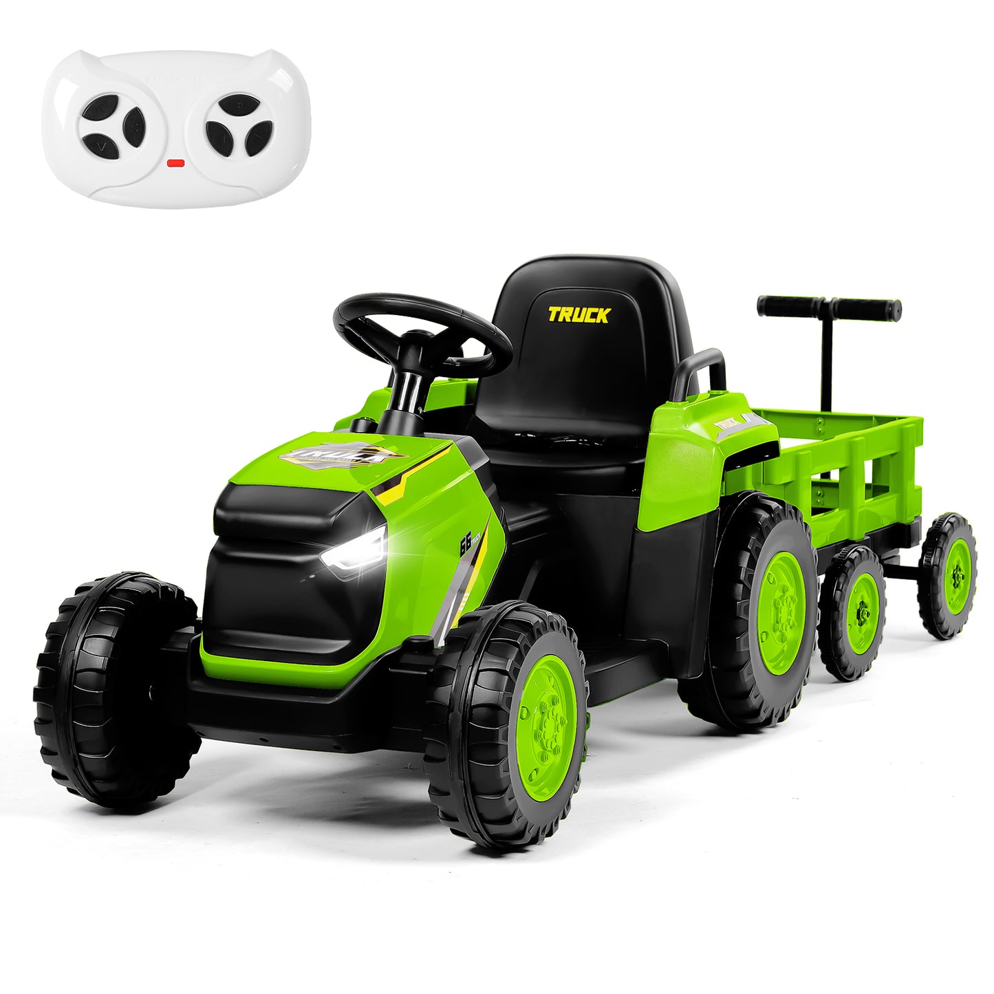 H.yeed Kids Ride-on Tractor and Trailer Aged 3-6