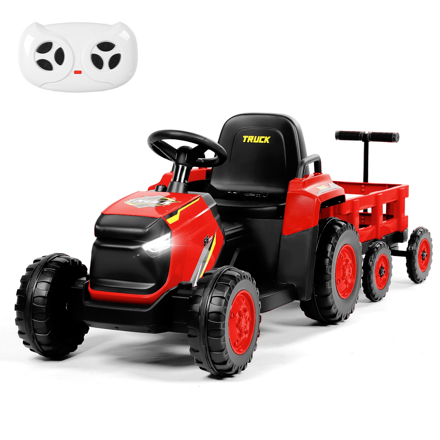 H.yeed Kids Ride-on Tractor and Trailer Aged 3-6