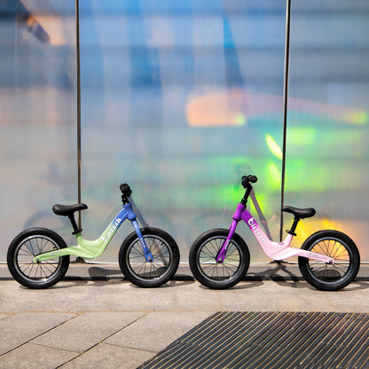 Birtech 14" Kids Balance Bike with Magnesium Alloy Frame Green&Blue