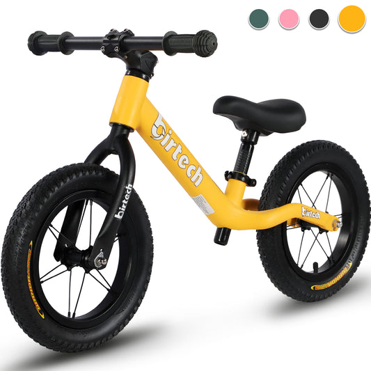 Birtech Balance Bike Lightweight 12" Nylon Frame Yellow