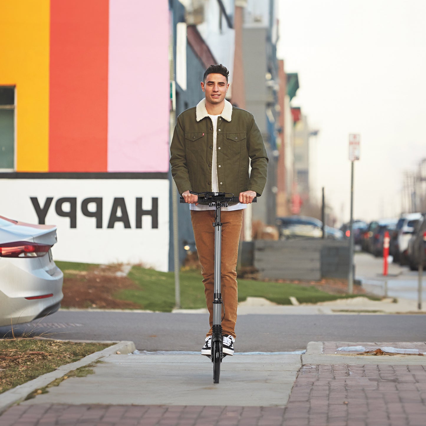 H.yeed Kick Scooter with Disc Brake Grey