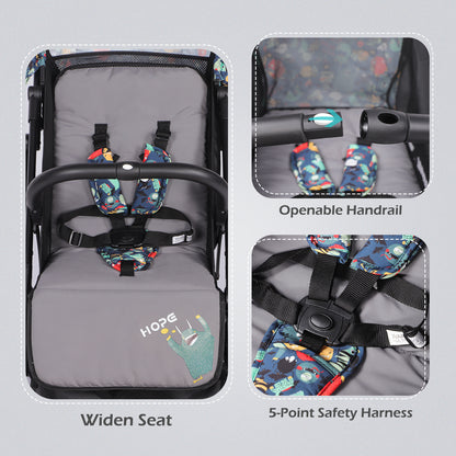 Lightweight Baby Pushchair with Adjustable Seat