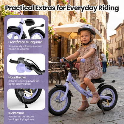 12 Inch Kids Balance Bike with Handbrake