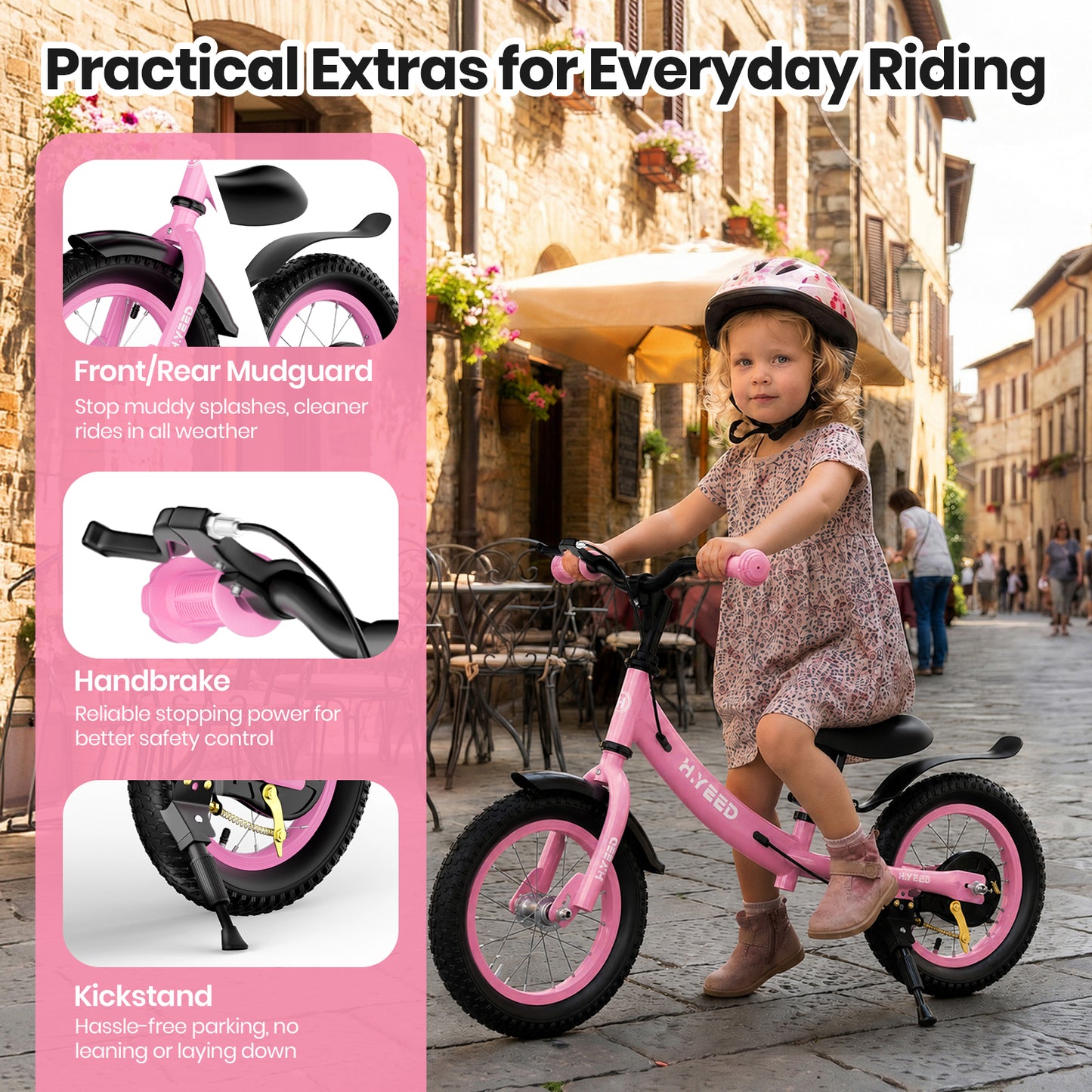 12 Inch Kids Balance Bike with Handbrake