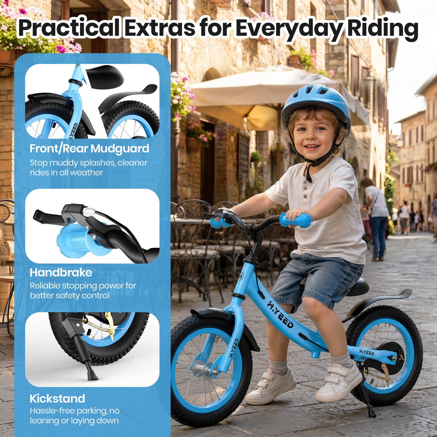 12 Inch Kids Balance Bike with Handbrake