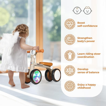 Hello-5ive Baby Balance Bike with Lighting Wheels