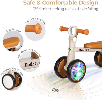 Hello-5ive Baby Balance Bike with Lighting Wheels