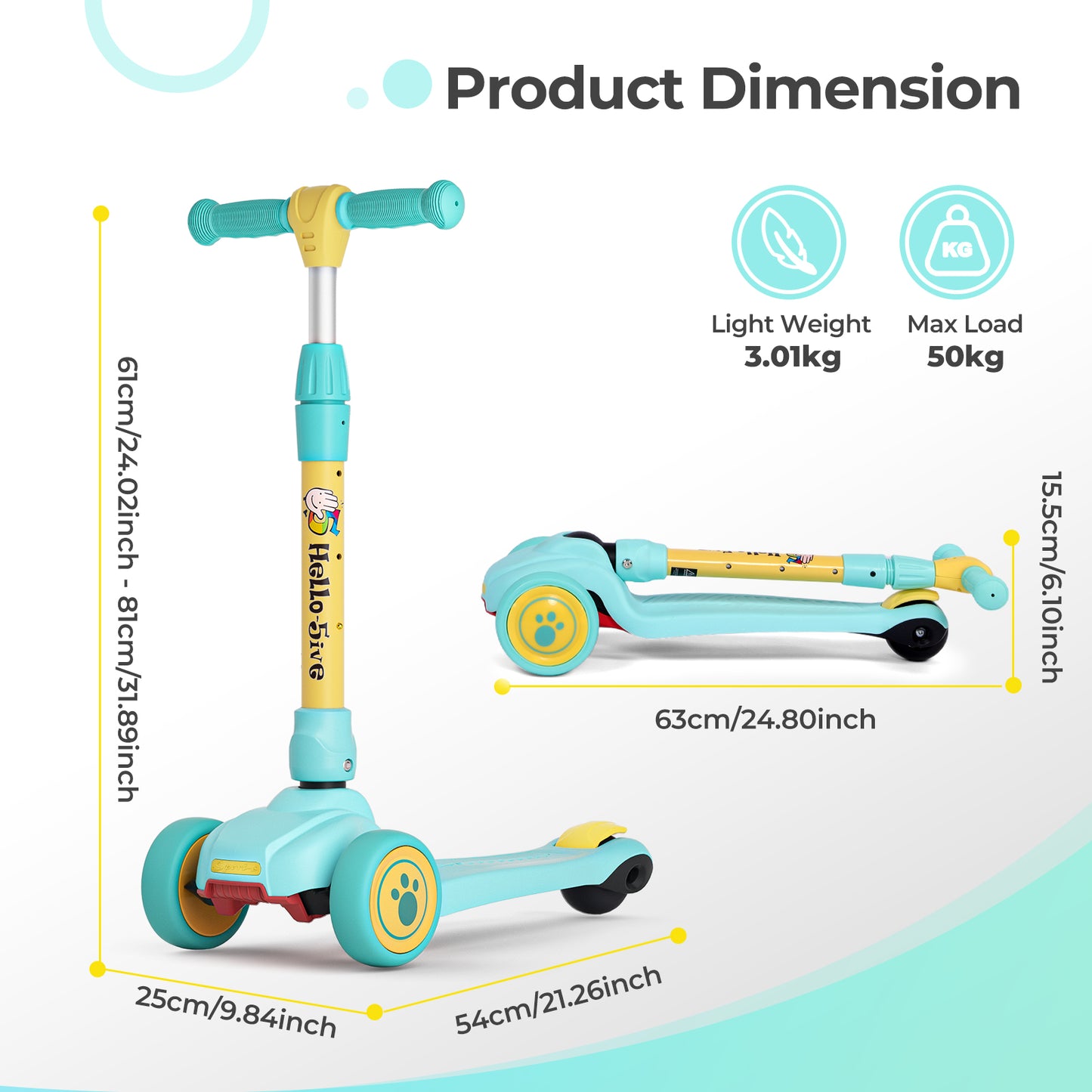 Birtech Foldable Kids Scooter