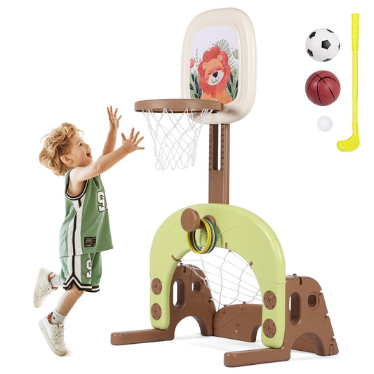 4-in-1 Kids Basketball Hoop Set