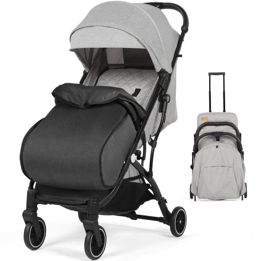 Lightweight Baby Pushchair with Footmuff