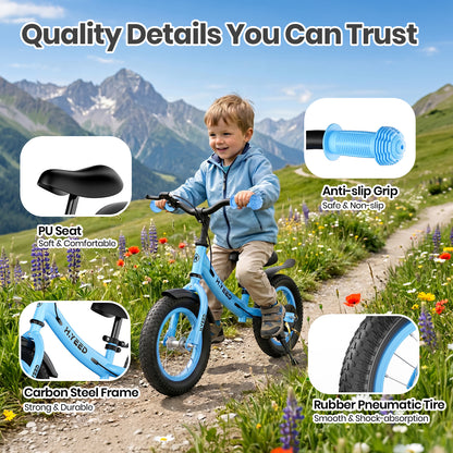 12 Inch Kids Balance Bike with Handbrake