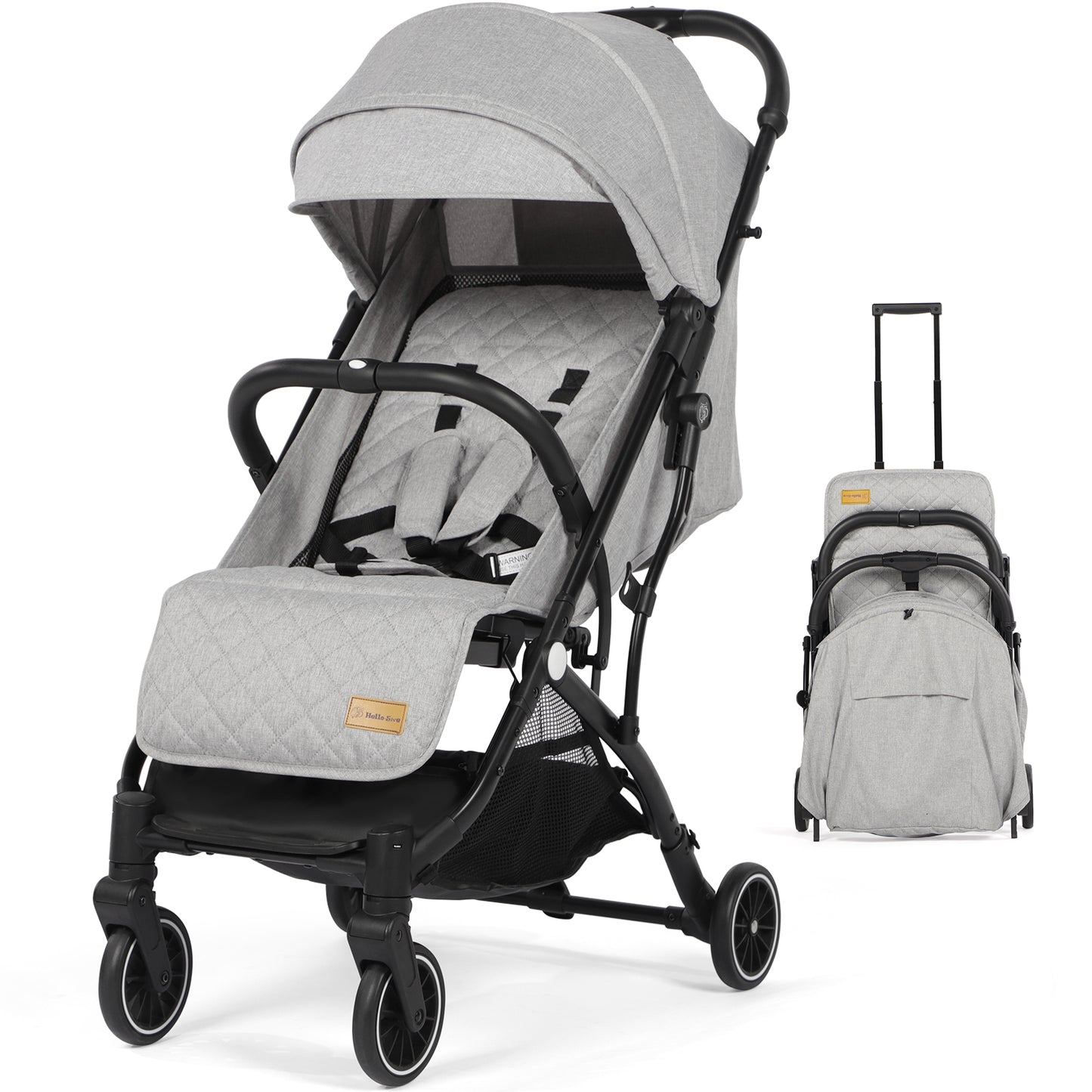 Lightweight Baby Pushchair with Adjustable Seat