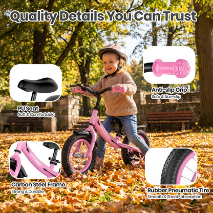 12 Inch Kids Balance Bike with Handbrake