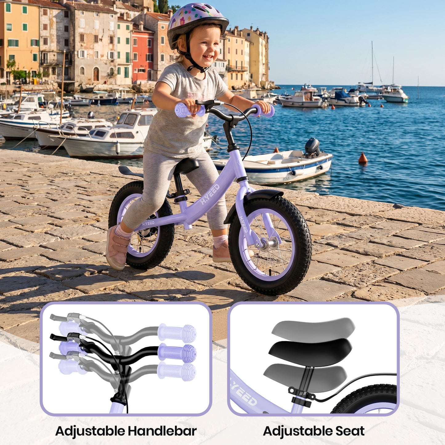 12 Inch Kids Balance Bike with Handbrake