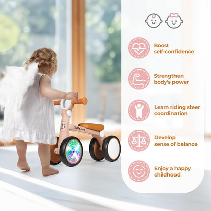 Hello-5ive Baby Balance Bike with Lighting Wheels