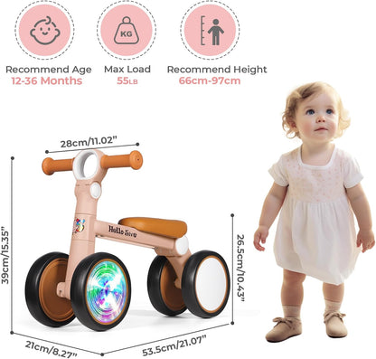 Hello-5ive Baby Balance Bike with Lighting Wheels