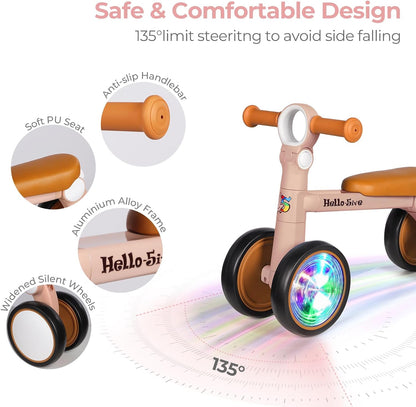 Hello-5ive Baby Balance Bike with Lighting Wheels