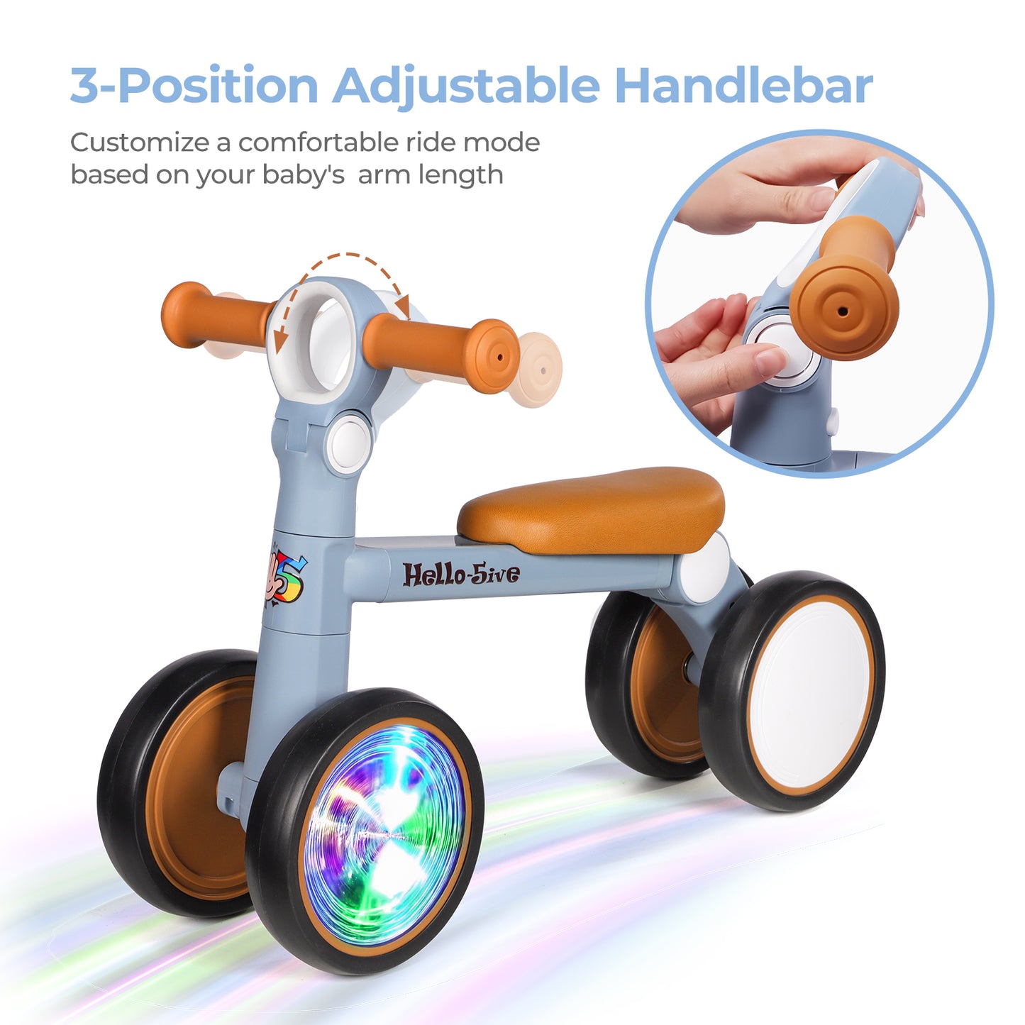 Baby Balance Bike with Lighting Wheels