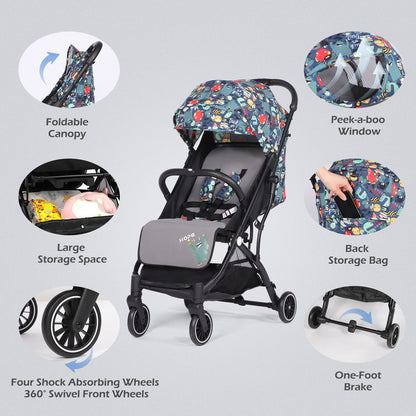 Lightweight Baby Pushchair with Adjustable Seat