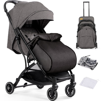 Lightweight Baby Pushchair with Footmuff
