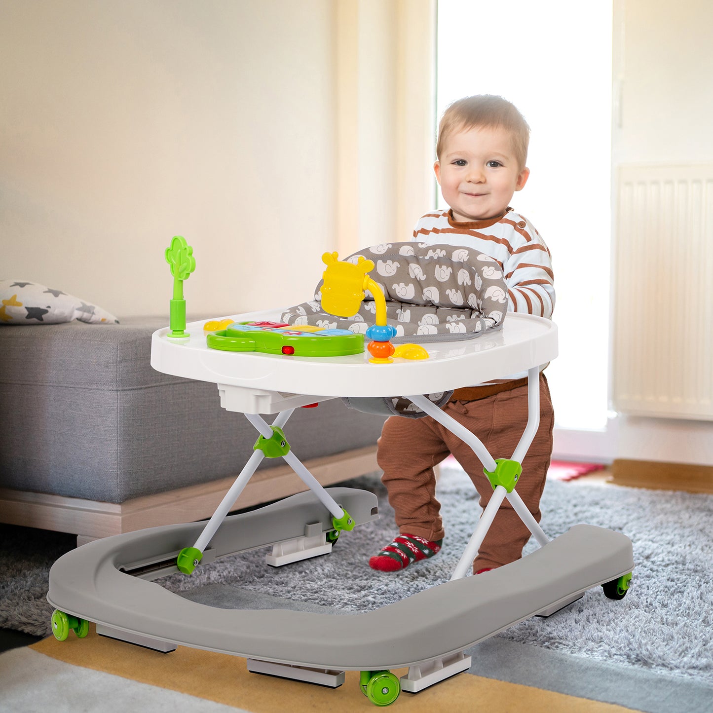 Birtech 2 in 1 Folding Baby Walker