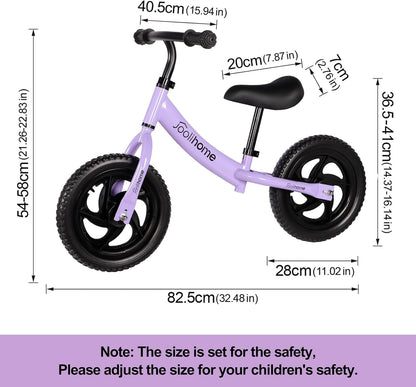 Joolihome 12" Kids Balance Bike