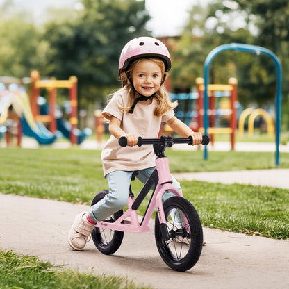 12 Inch Kids Balance Bike Pink for age 2-6 Years