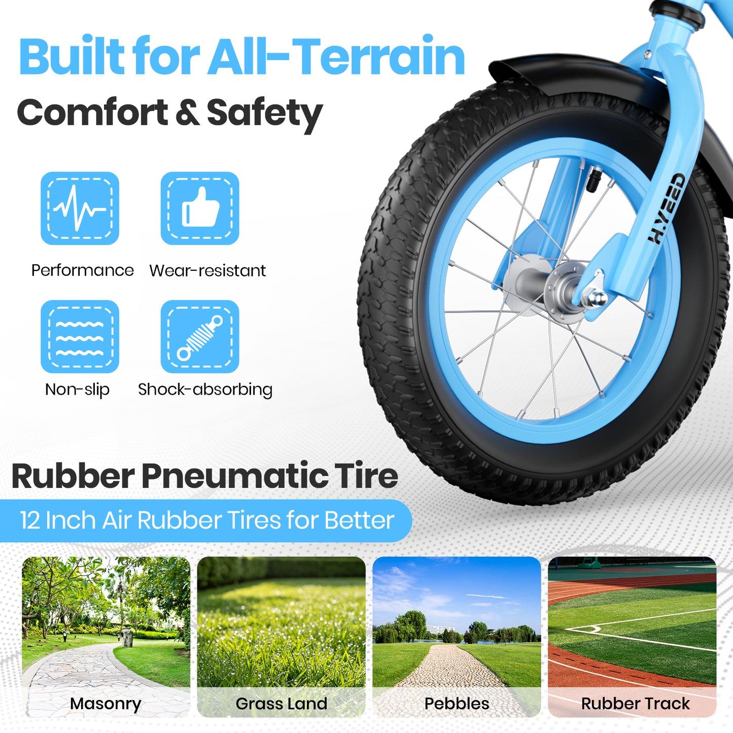 12 Inch Kids Balance Bike with Handbrake