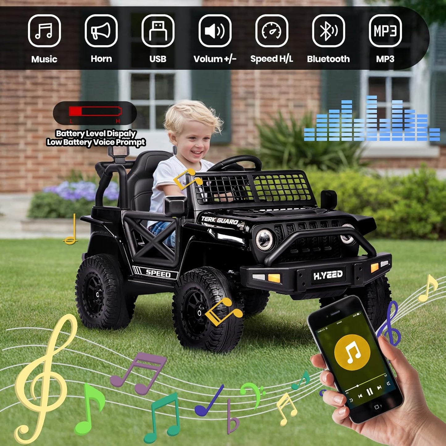 Birtech Kids Electric Ride-on Off Road for 3-8