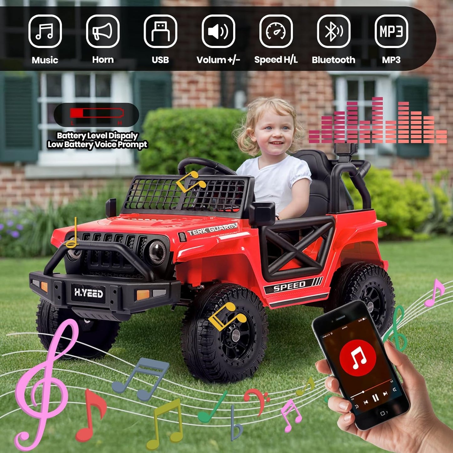 Birtech Kids Electric Ride-on Off Road for 3-8