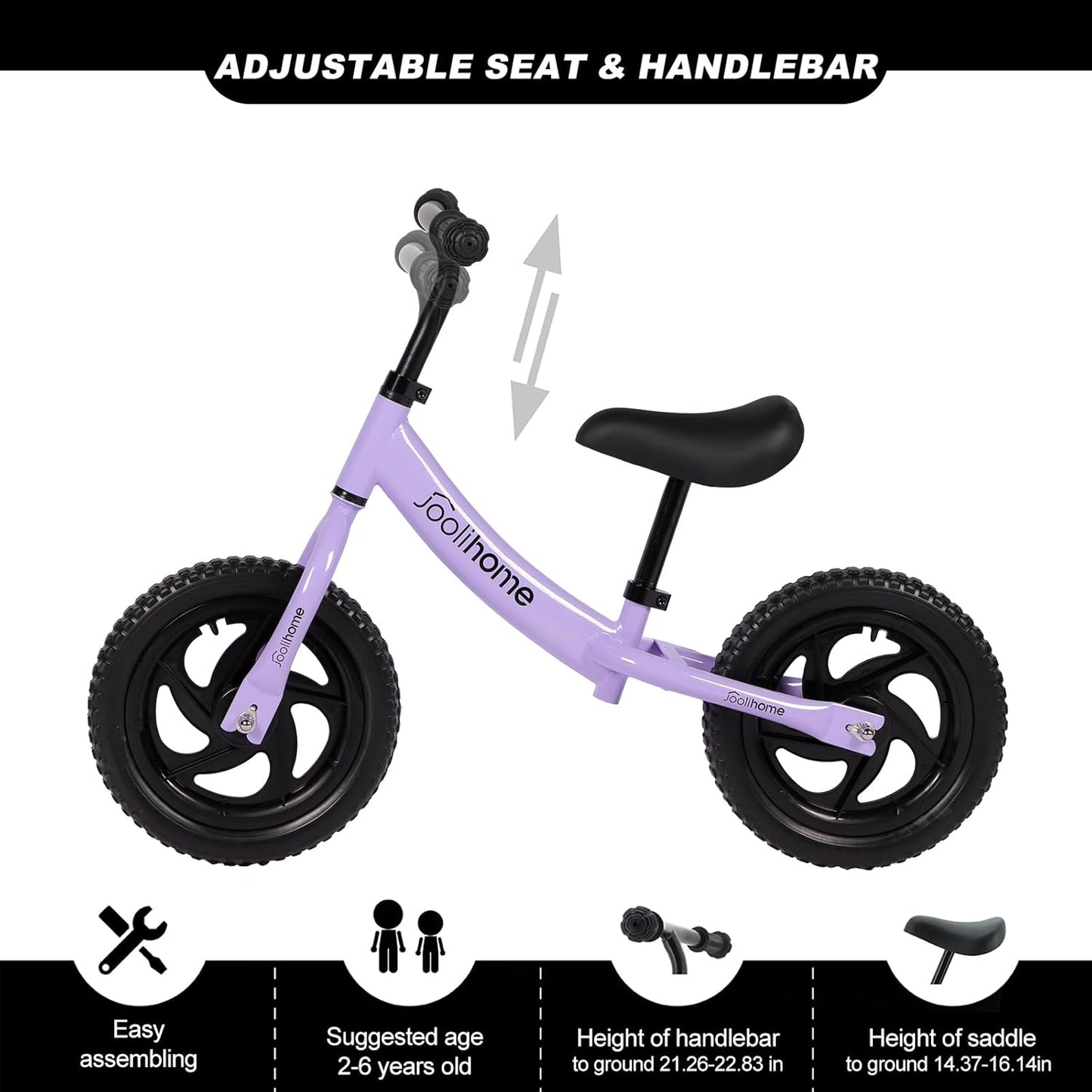 Joolihome 12" Kids Balance Bike
