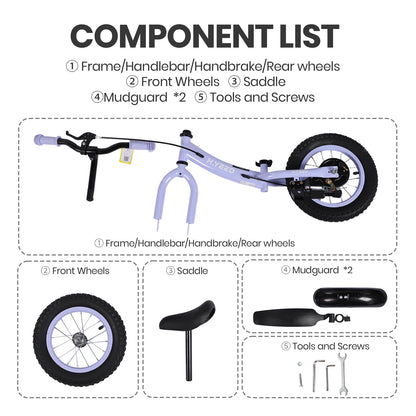 12 Inch Kids Balance Bike with Handbrake
