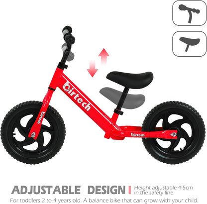 Birtech 12" Balance Bikes for Toddlers & Kids