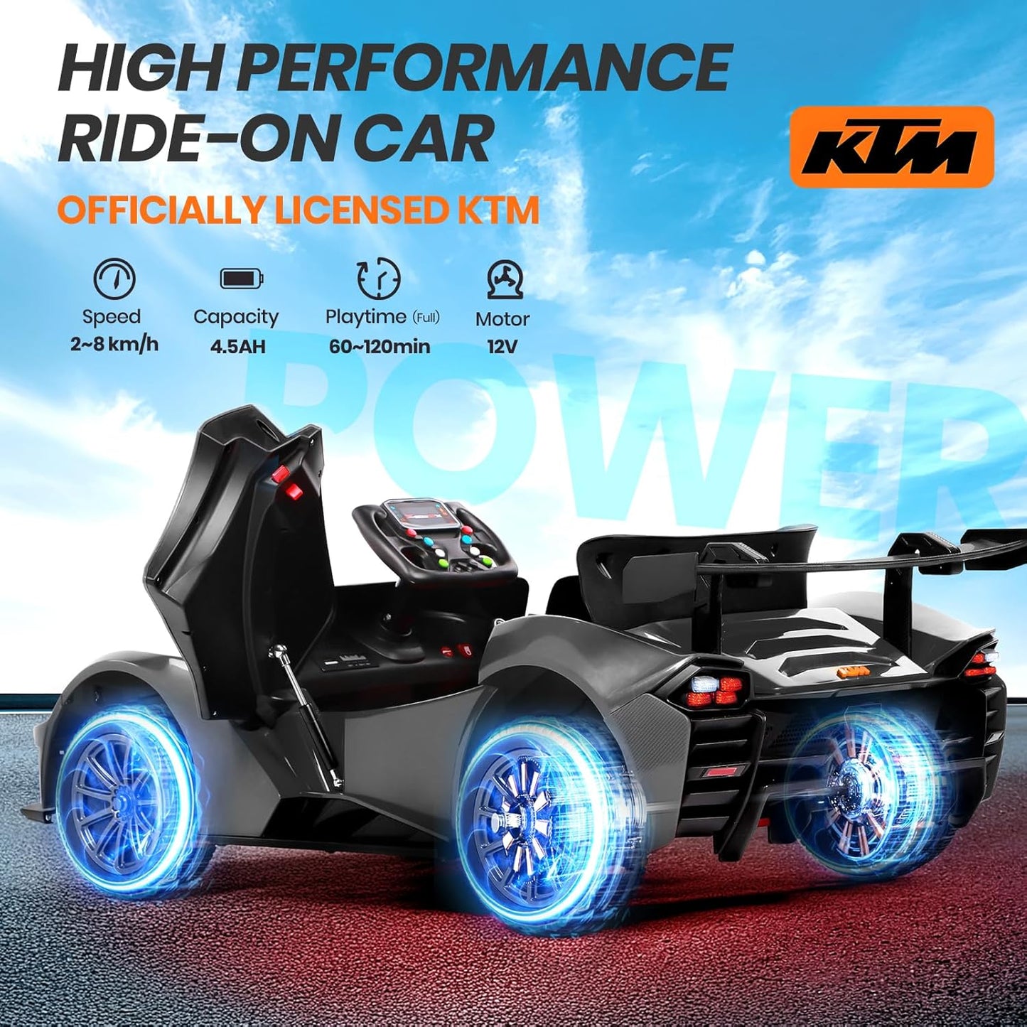 Birtech KTM Licensed Kids Electric Ride-on for 3-6