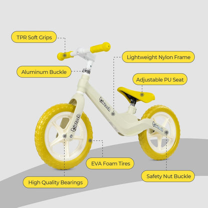 Birtech 12" Balance Bike without Pedal Nylon Frame