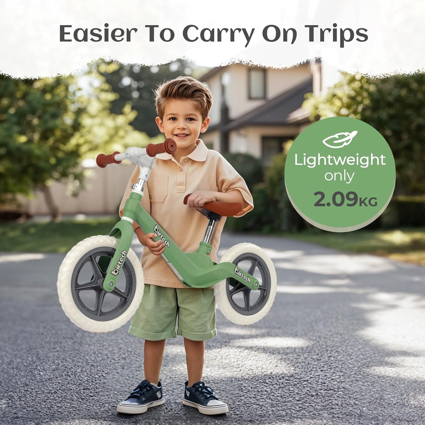 Birtech 12" Balance Bike without Pedal Nylon Frame