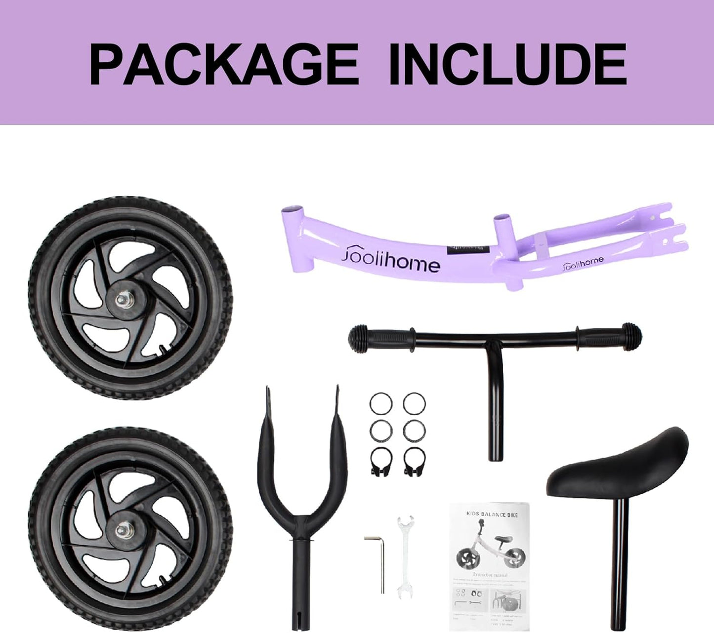 Joolihome 12" Kids Balance Bike