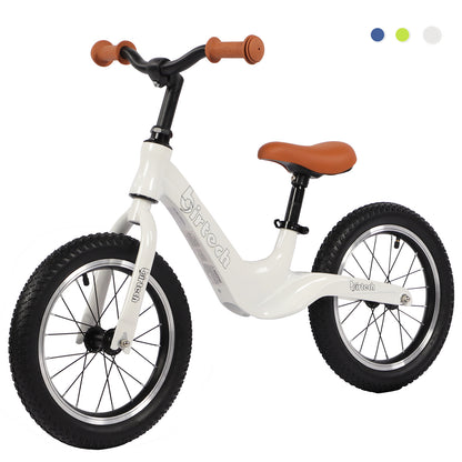 Birtech Kinder-Laufrad, 14 Zoll, Rahmen aus Magnesiumlegierung, Weiß 